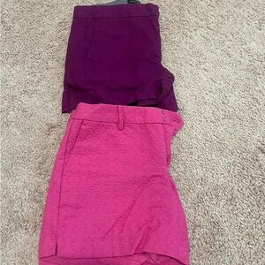 Banana Republic Women's Shorts - Purple and Pink